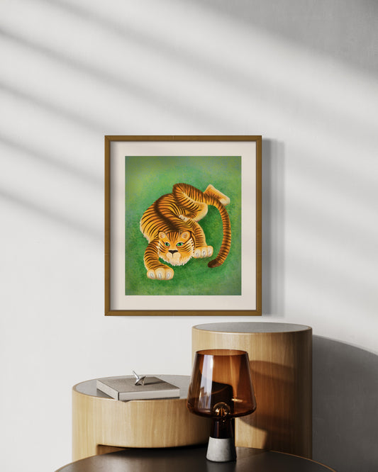 Digitalt trykk- Snikende tiger