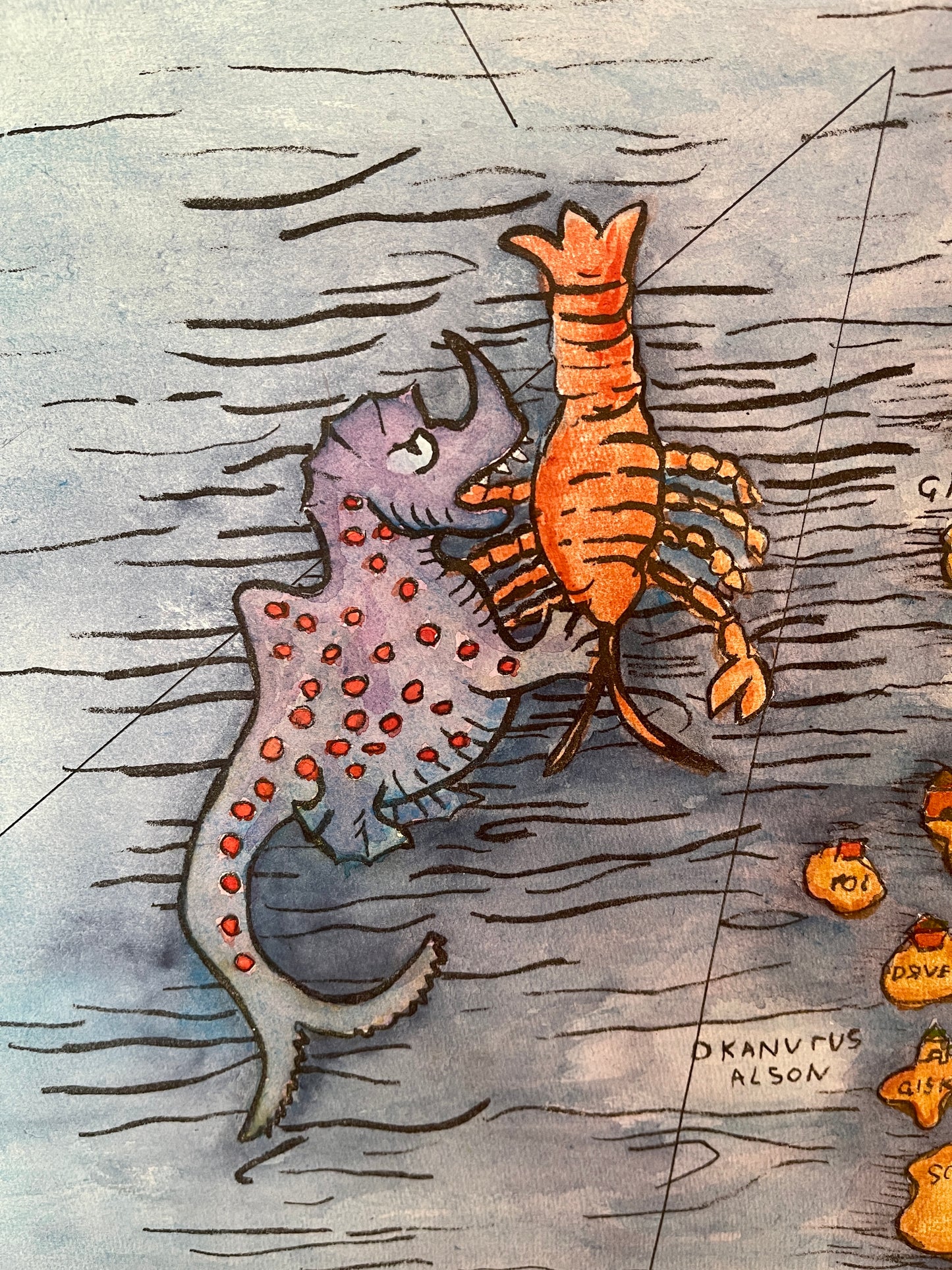 Carta marina sjømonster 1