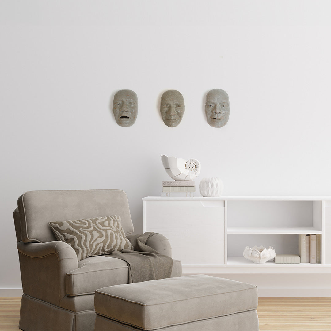 Ansiktsuttrykk skulptur