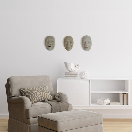 Ansiktsuttrykk skulptur