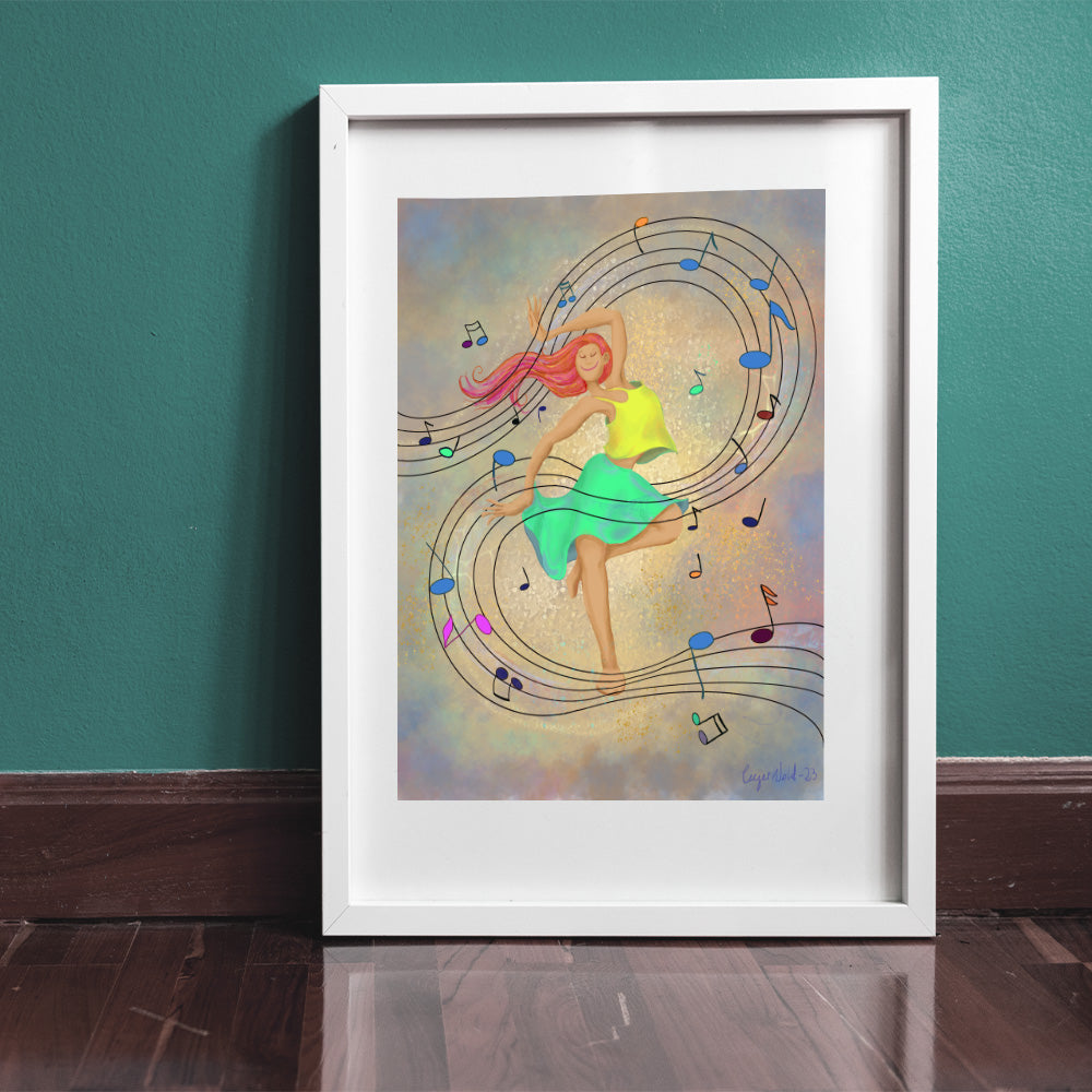 digitalt trykk- dans