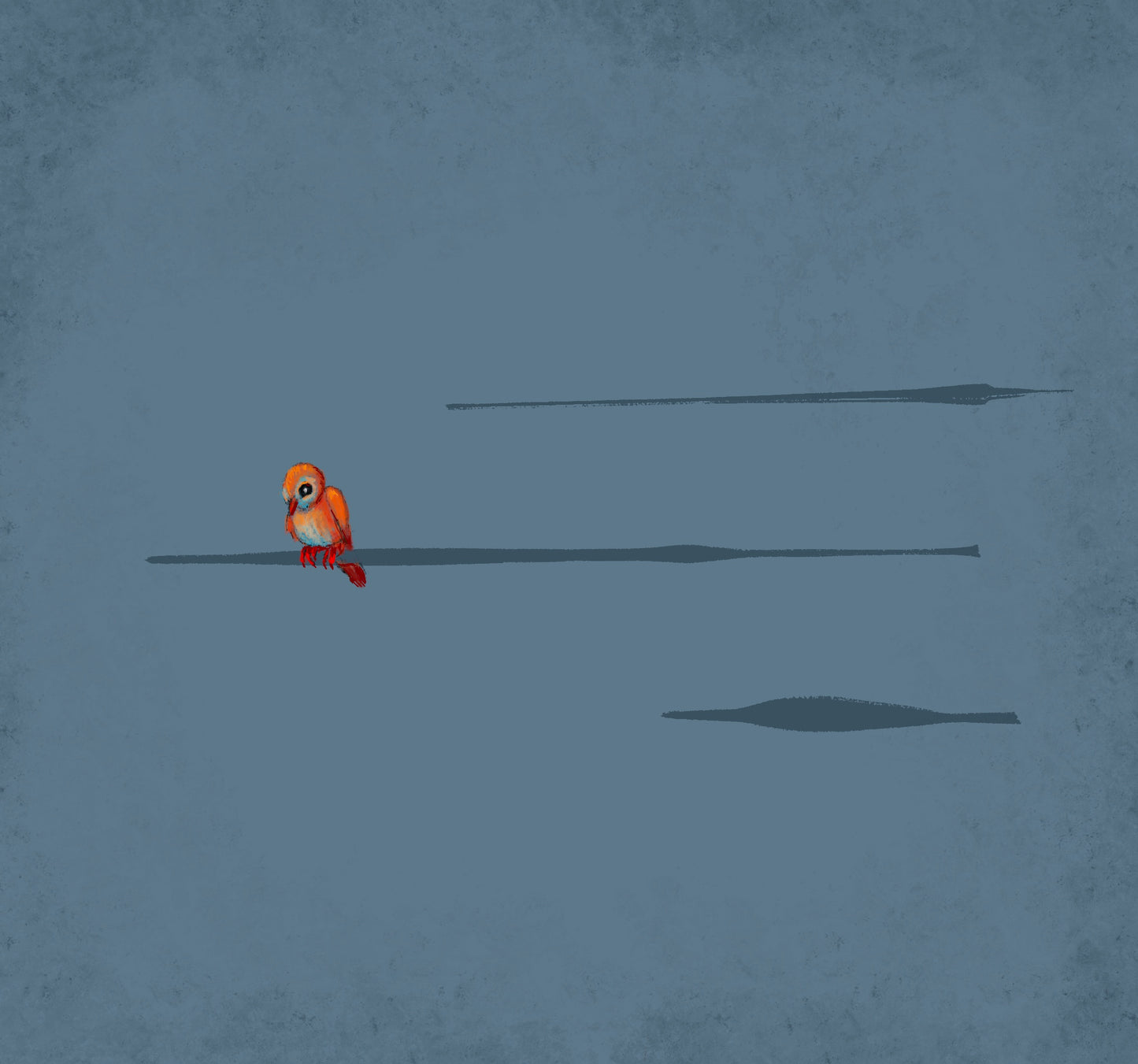 Digitalt trykk- Ensom fugl