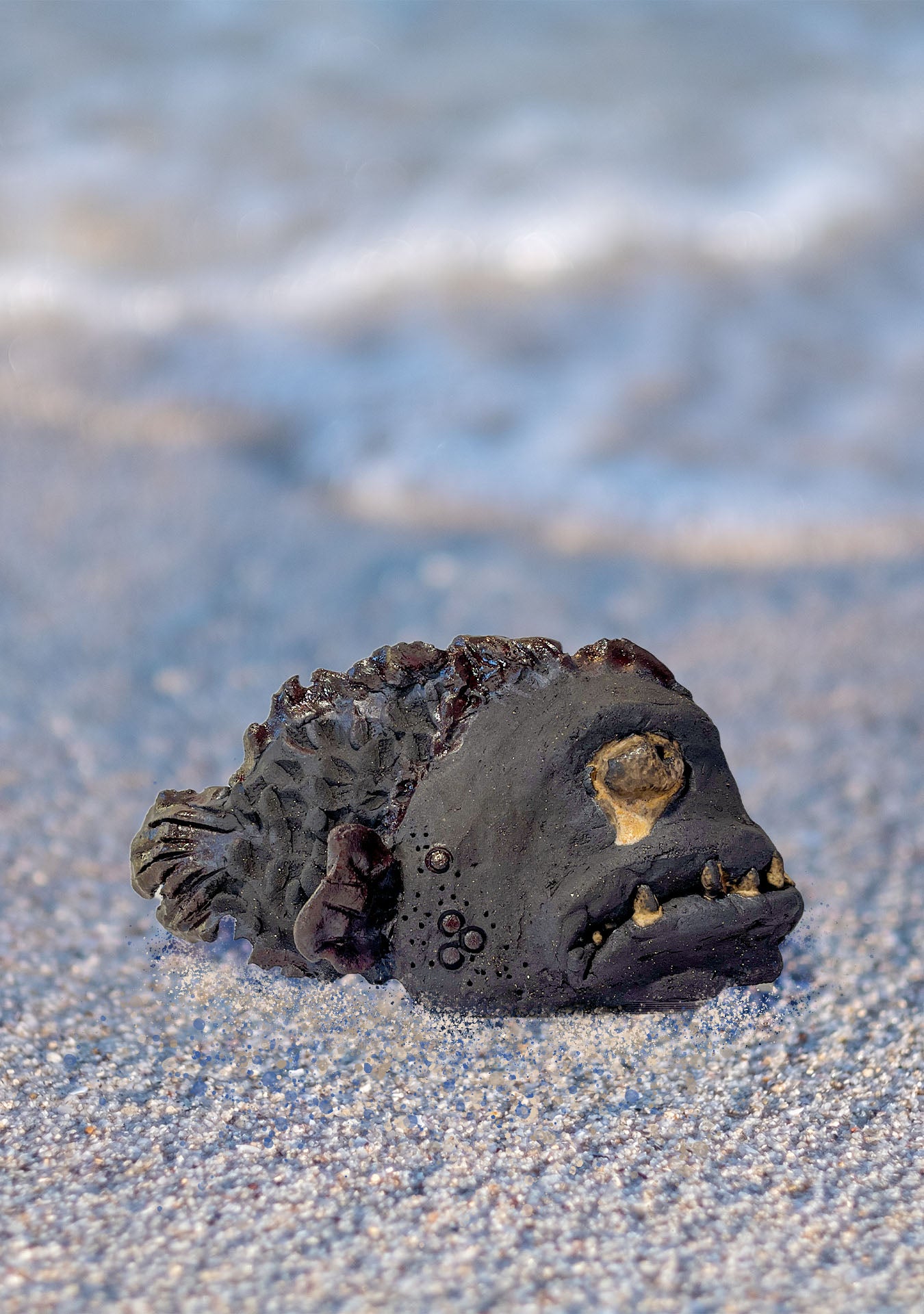 Steinbit skulptur-trist SOLGT