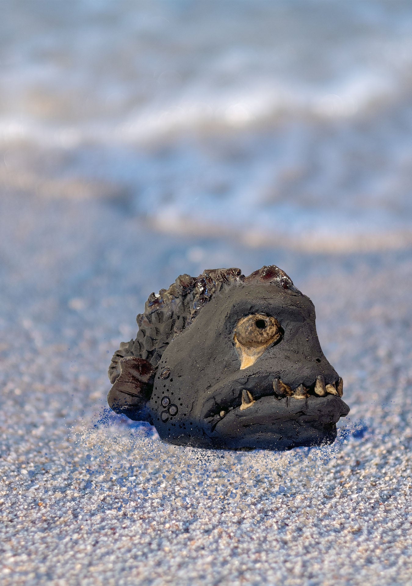 Steinbit skulptur-trist SOLGT