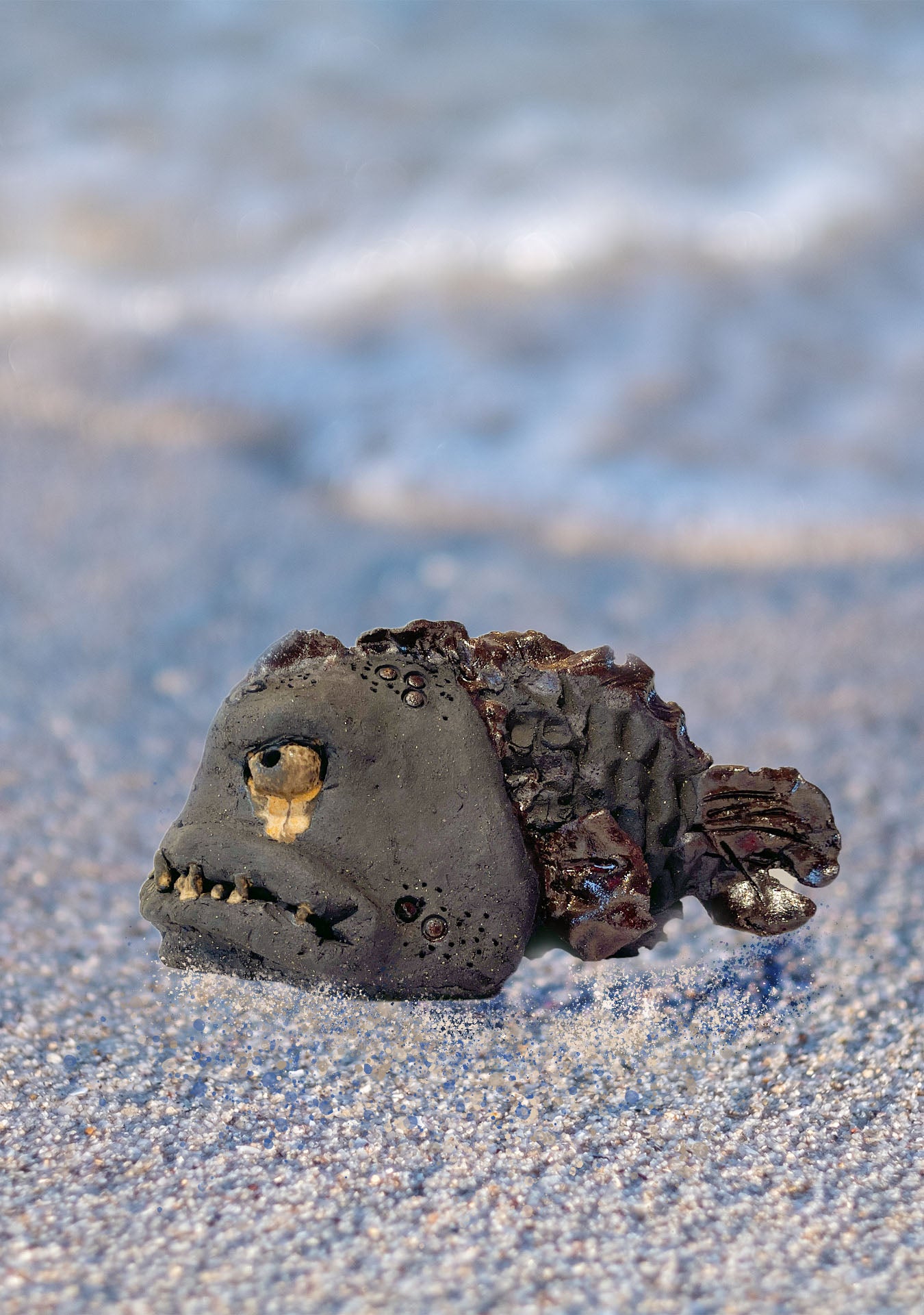 Steinbit skulptur-trist SOLGT