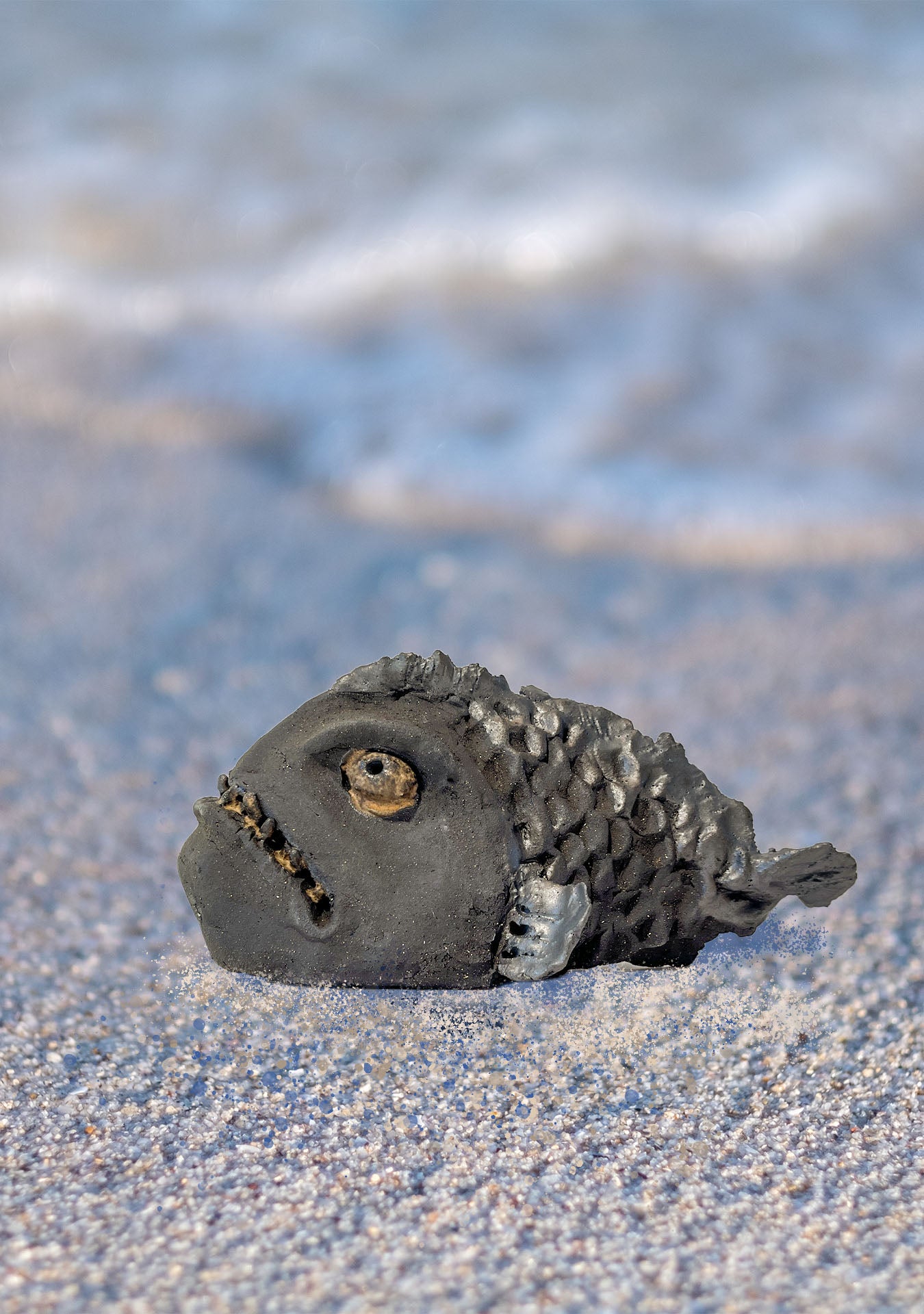 Steinbit skulptur- sur