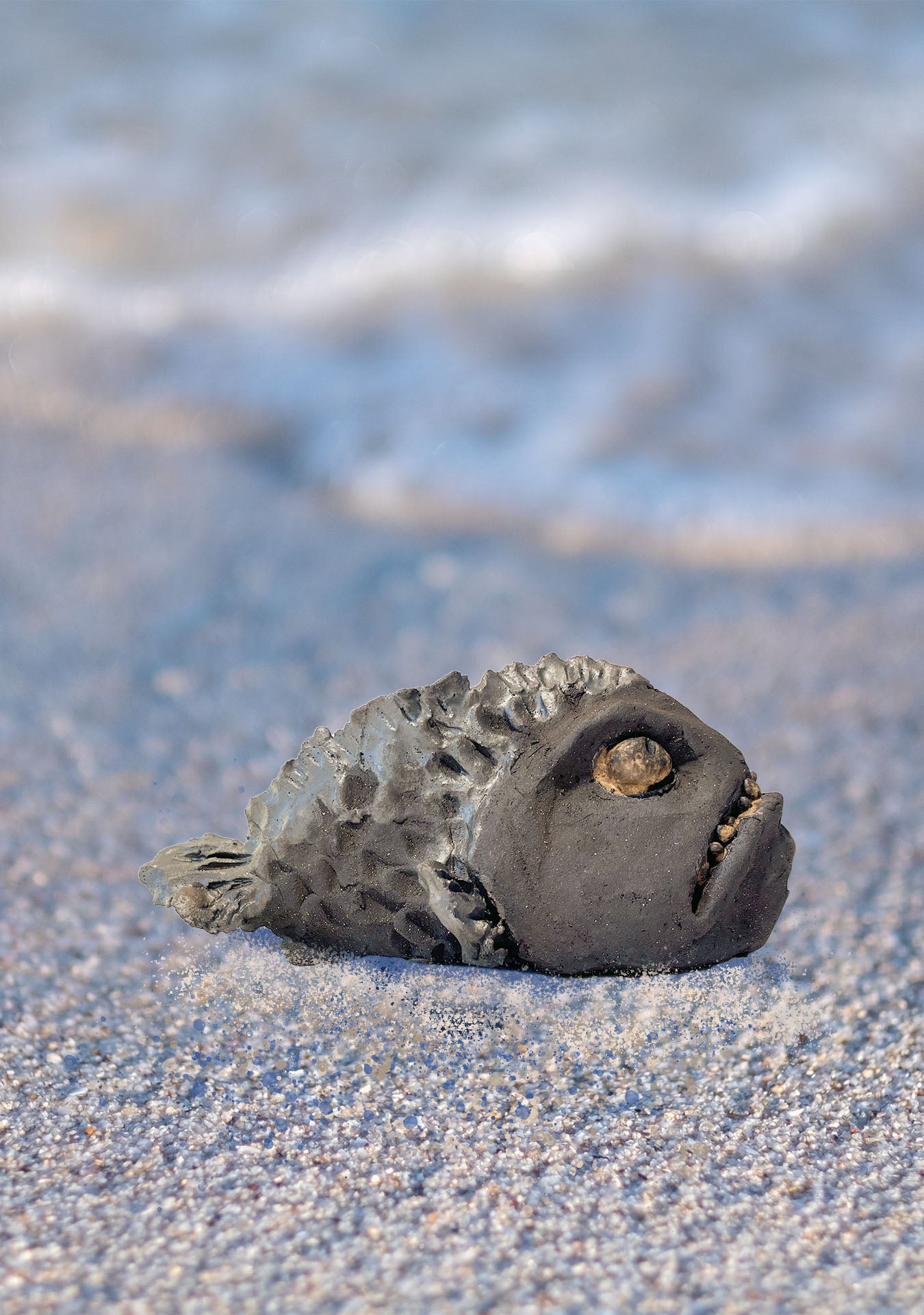 Steinbit skulptur- sur