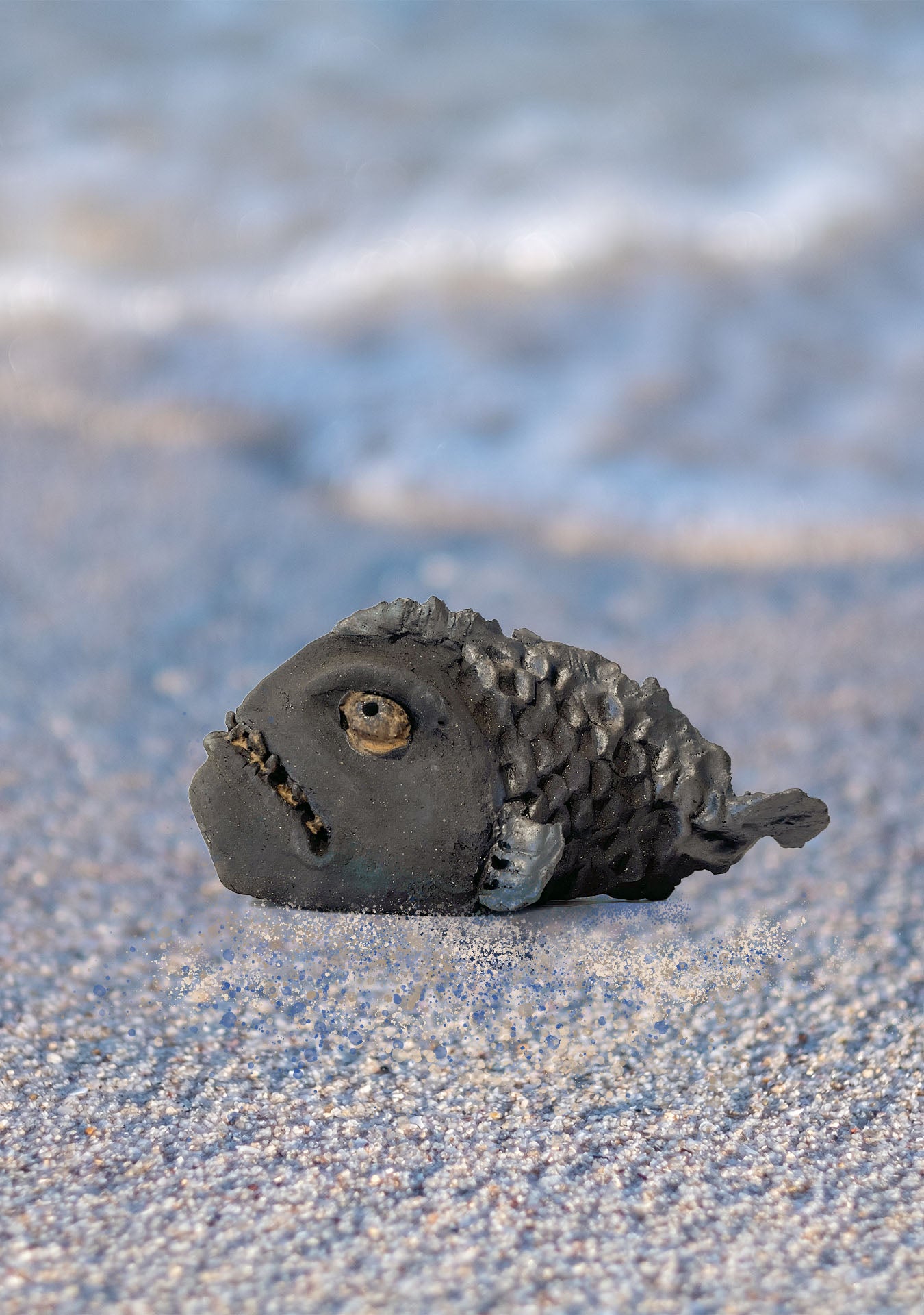 Steinbit skulptur- sur